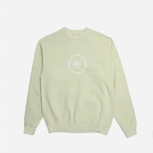 Sporty & Rich Wellness Club Mint Crewneck Sweatshirt | Made in USA